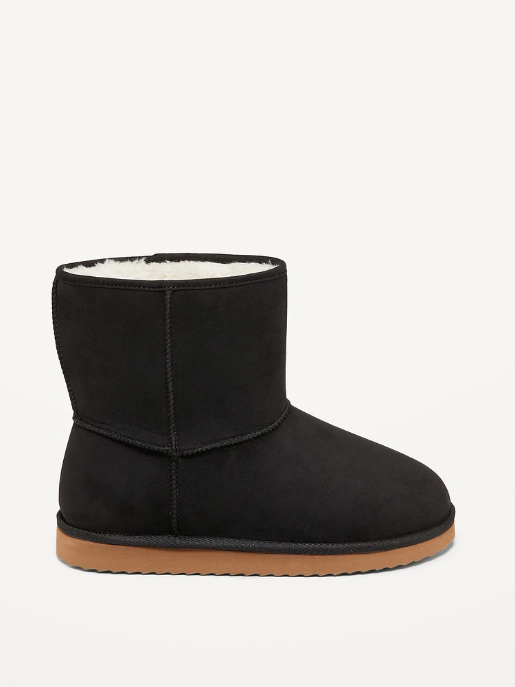 Faux-Suede Faux-Fur Lined Boots for Girls