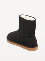 Faux-Suede Faux-Fur Lined Boots for Girls