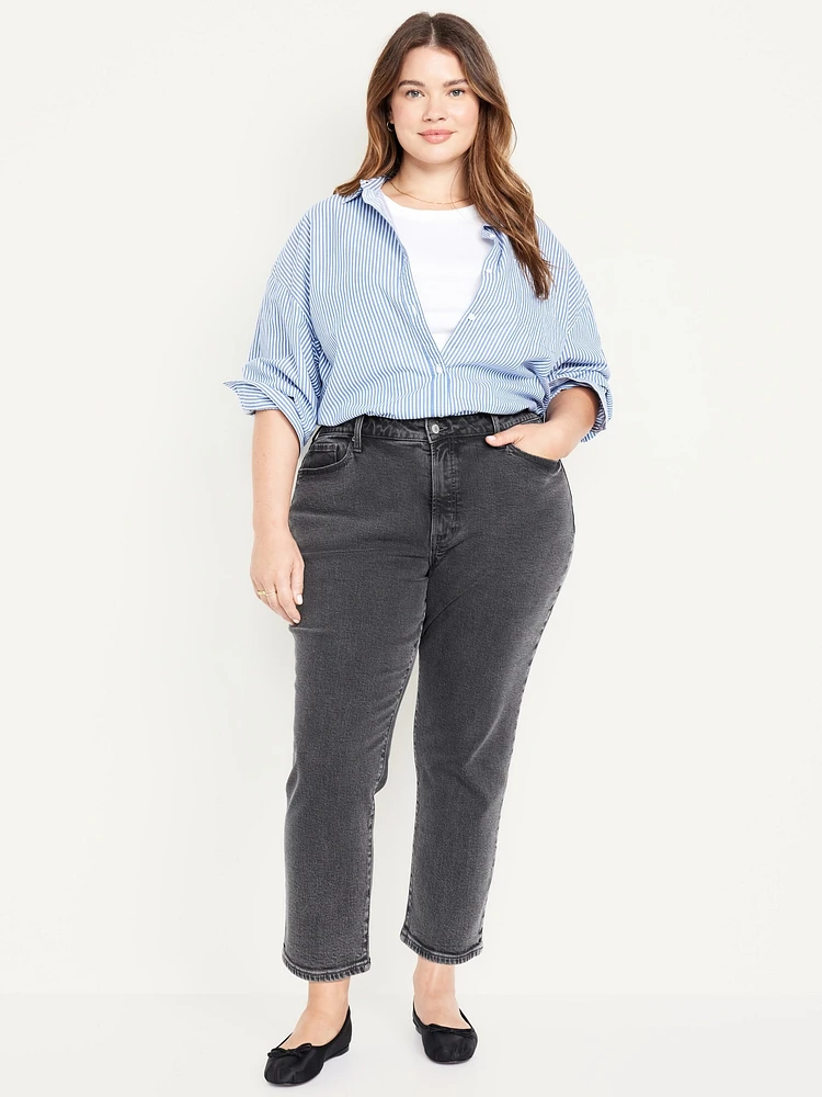 Curvy High-Waisted OG Straight Ankle Jeans