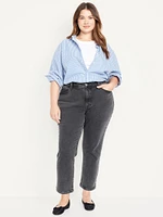 Curvy High-Waisted OG Straight Ankle Jeans