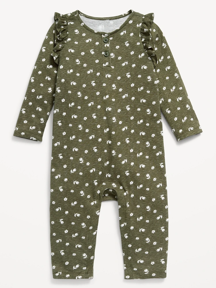 Ruffle-Trim Jumpsuit for Baby