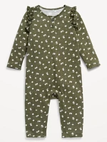 Ruffle-Trim Jumpsuit for Baby