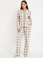 Flannel Pajama Set for Women