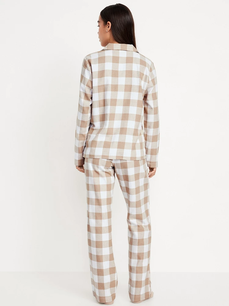 Flannel Pajama Set for Women