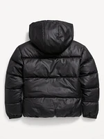 Water-Resistant Quilted Puffer Jacket for Girls