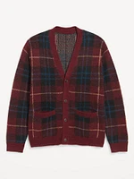 Plaid Cardigan Sweater