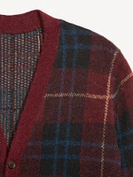 Plaid Cardigan Sweater