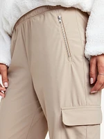 High-Waisted SleekTech Cargo Joggers