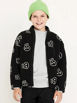 Full-Zip Sherpa Jacket for Boys