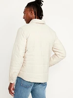 Water-Resistant Quilted Shacket