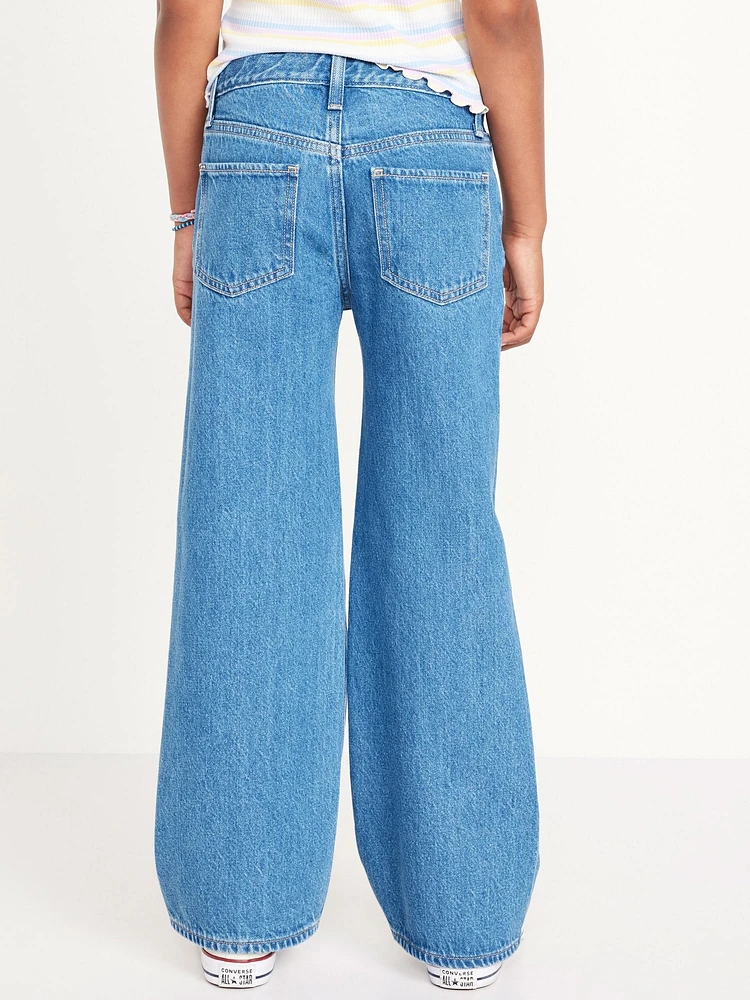 High-Waisted Baggy Wide-Leg Jeans for Girls