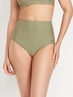 High-Waisted French-Cut Bikini Swim Bottoms