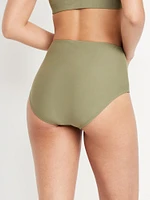 High-Waisted French-Cut Bikini Swim Bottoms