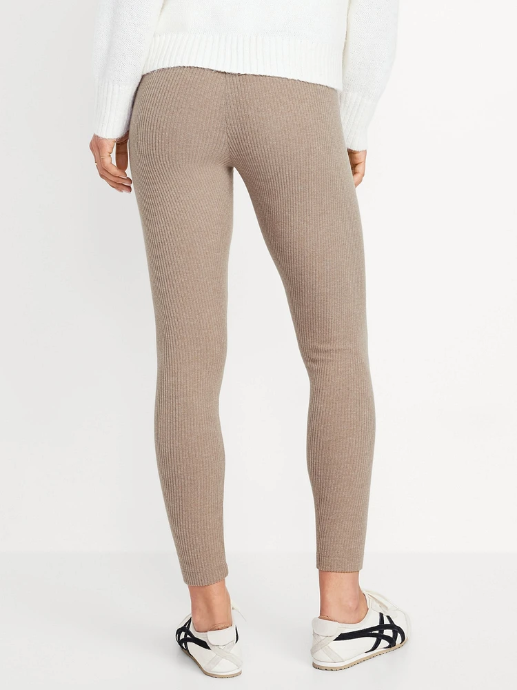 High-Waisted Cozy Ribbed Leggings