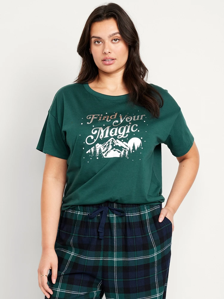 Matching Holiday-Graphic T-Shirt for Women