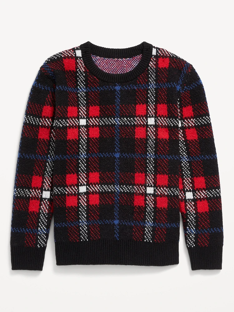 SoSoft Crew-Neck Printed Sweater for Boys