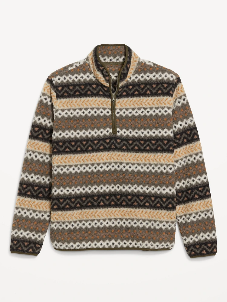 Sherpa Fair Isle Quarter Zip