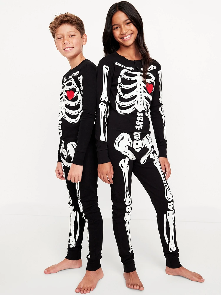 Printed Gender-Neutral Snug-Fit Pajama One-Piece for Kids