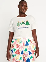 Matching Holiday-Graphic T-Shirt for Women