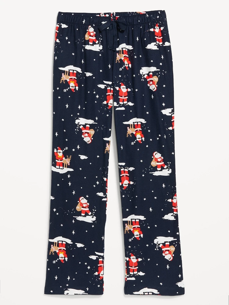 Mid-Rise Flannel Pajama Pants