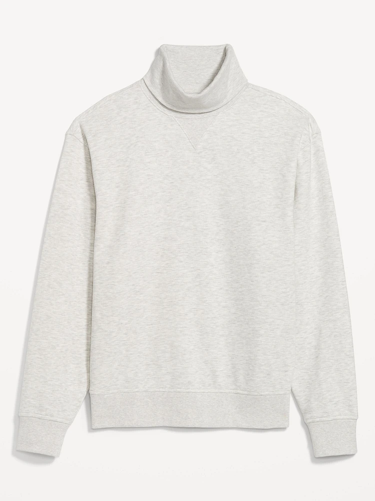 Fleece Turtleneck Sweatshirt