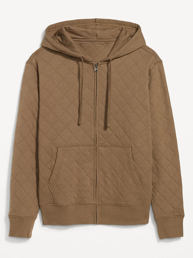 Quilted Full-Zip Sweatshirt