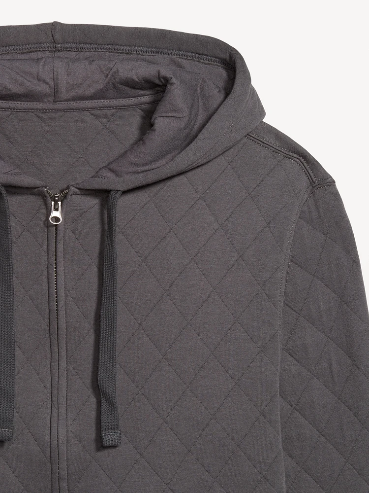 Quilted Full-Zip Sweatshirt