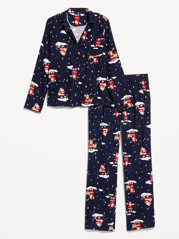 Flannel Pajama Set for Women