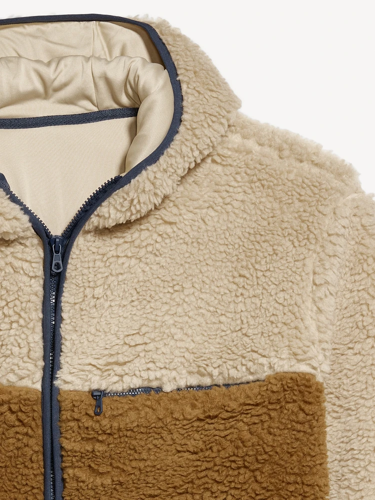 Hooded Sherpa Zip Jacket