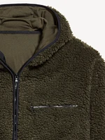 Hooded Sherpa Zip Jacket