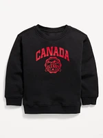 Oversized Canada Logo-Graphic Sweatshirt for Toddler Boys