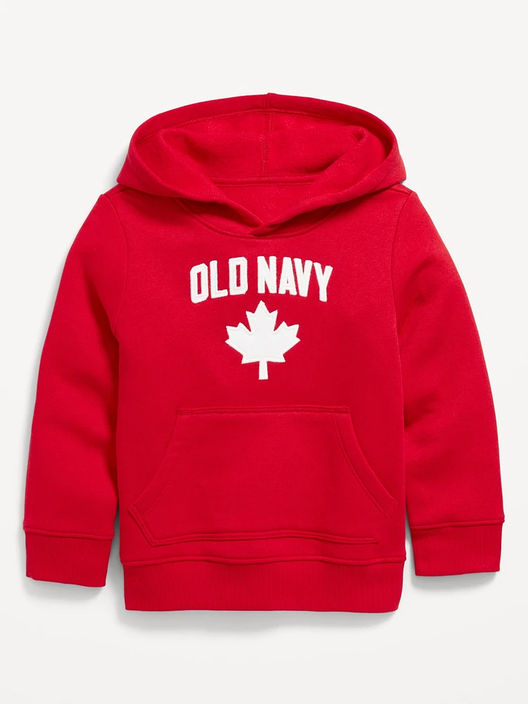 Unisex Canada Logo-Graphic Pullover Hoodie for Toddler