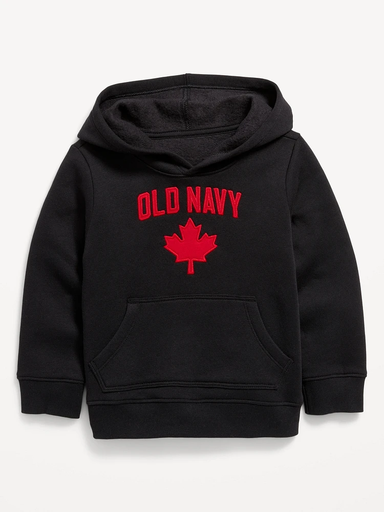 Unisex Canada Logo-Graphic Pullover Hoodie for Toddler