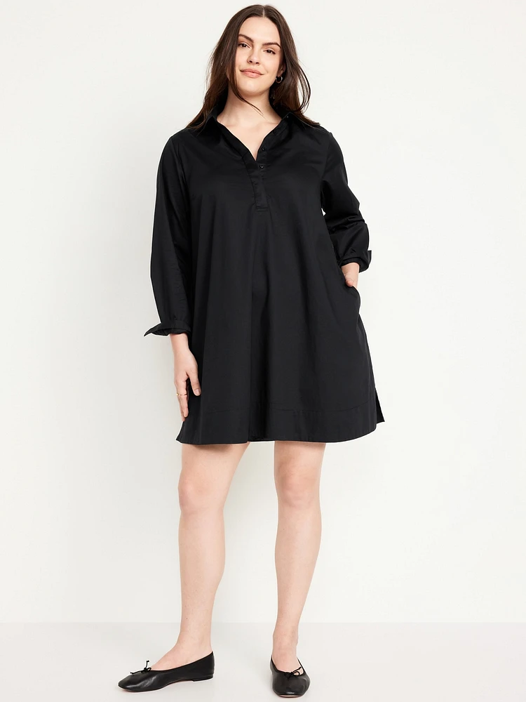 Loose Mini Shirt Dress