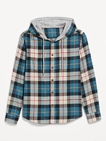 Hooded Flannel Shirt