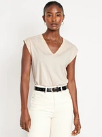 Sleeveless V-Neck Top