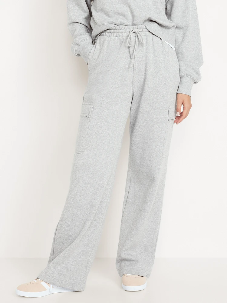 Extra High-Waisted SoComfy Cargo Wide-Leg Sweatpants