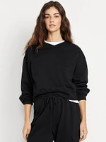 SoComfy Oversized V-Neck Sweatshirt