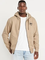 Sherpa-Lined Logo Zip Jacket