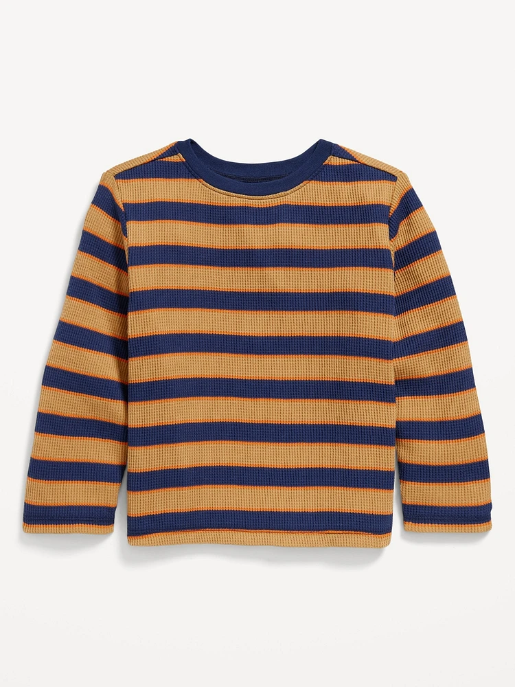 Long-Sleeve Thermal-Knit T-Shirt for Toddler Boys