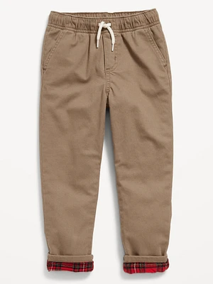 Cozy-Lined Twill Pants for Toddler Boys