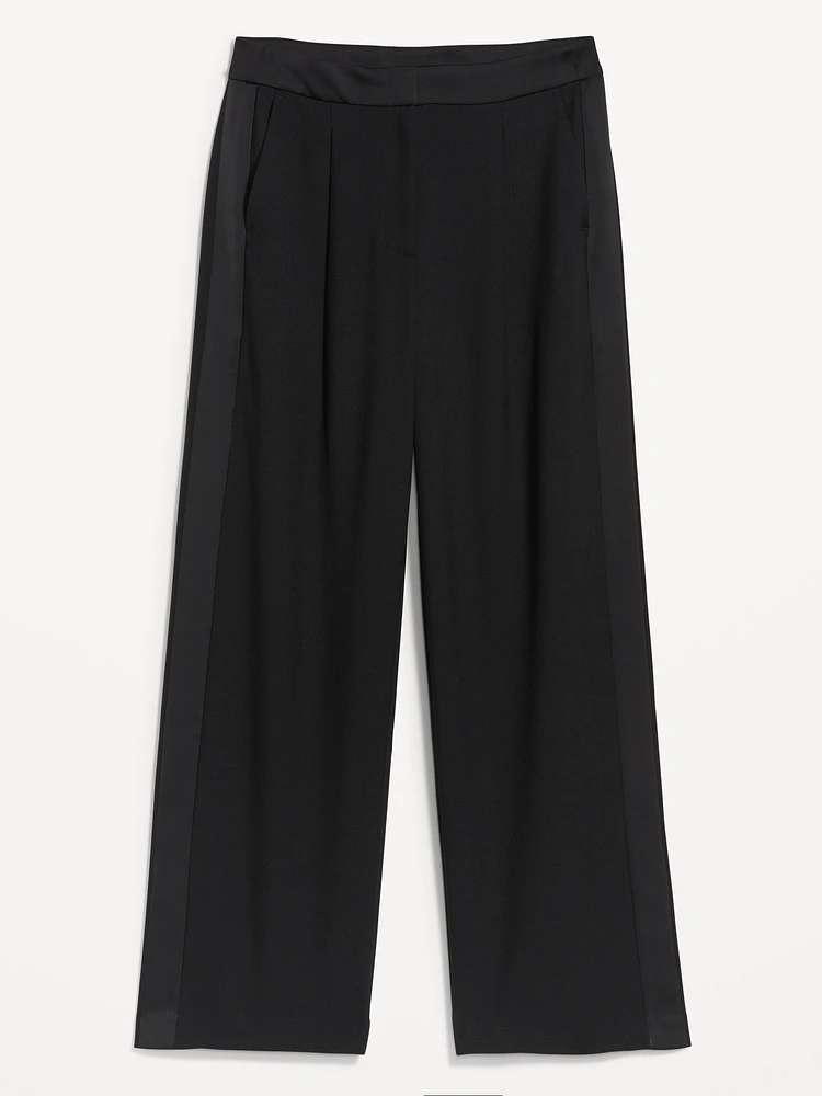 Extra High-Waisted Tuxedo Wide-Leg Pants