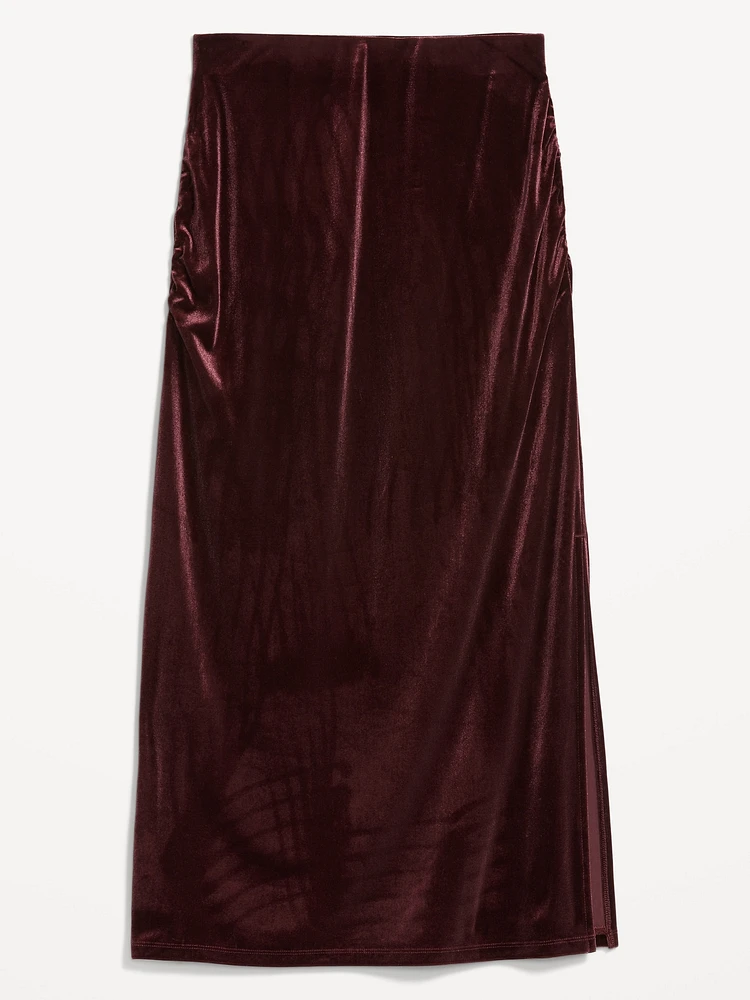 Velvet Maxi Skirt