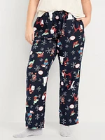 Mid-Rise Flannel Pajama Pants