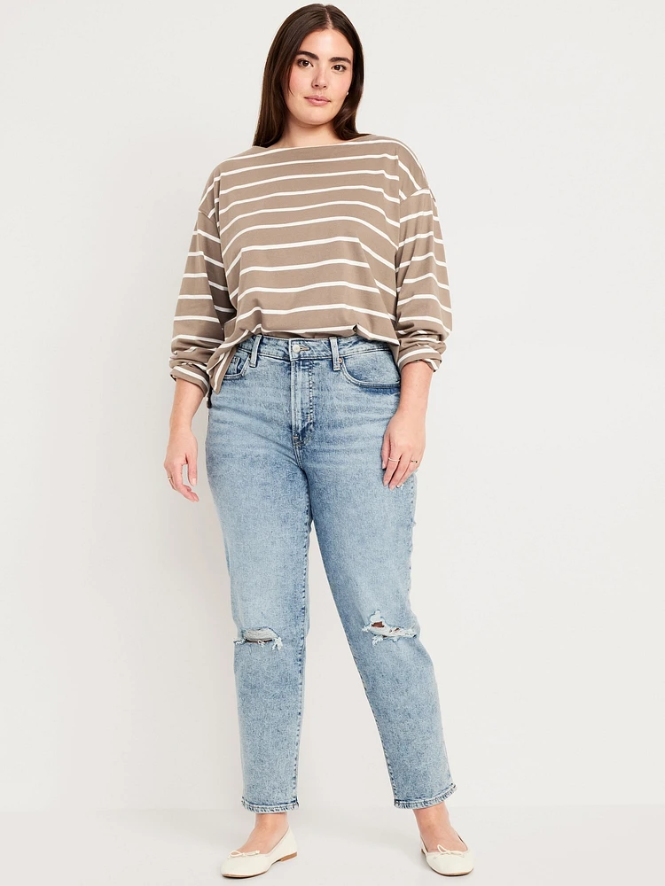 High-Waisted OG Straight Ankle Jeans