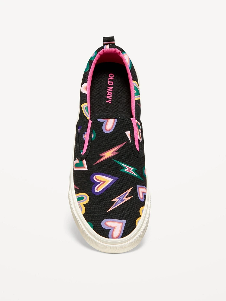 Canvas Slip-On Sneakers for Girls