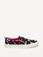 Canvas Slip-On Sneakers for Girls