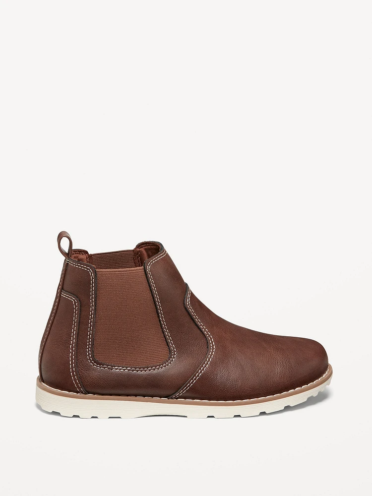 Faux-Leather Boots for Boys