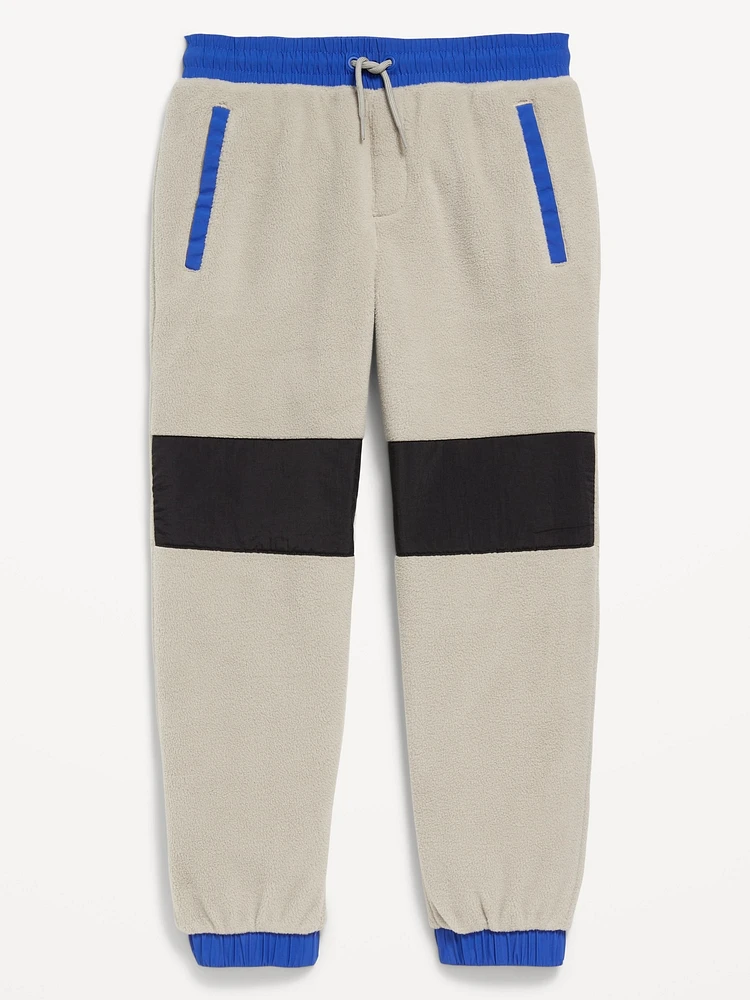 Baggy Microfleece Utility Pocket Sweatpants for Boys