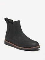 Faux-Leather Chelsea Boots